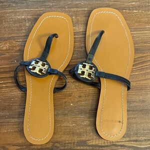 Tory Burch Black and Brown Women's Sandals